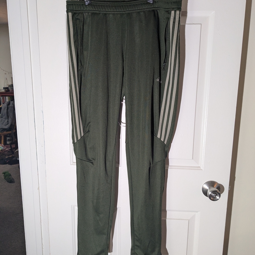 Adidas Olive Green Athletic Pants